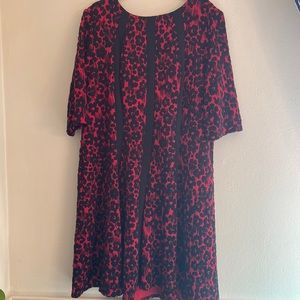 Gabby Skye plus size 20w red knit dress